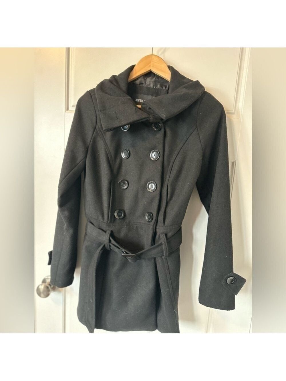 River Island Wool Blend Coat US S